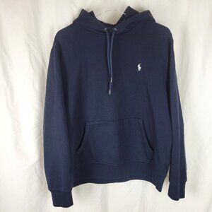 POLO RALPH LAUREN Navy Blue Long Sleeve Pullover Hoodie - Size L